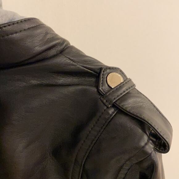 Jou Jou Juniors Hooded Faux-Leather XXL Black NWT - Picture 11 of 16